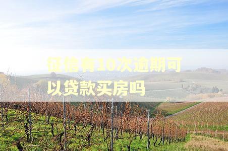 征信有10次逾期可以贷款买房吗