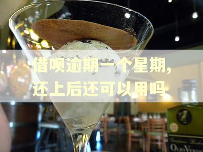 借呗逾期一个星期,还上后还可以用吗