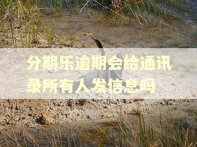 分期乐逾期会给通讯录所有人发信息吗