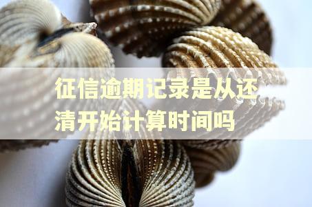 征信逾期记录是从还清开始计算时间吗