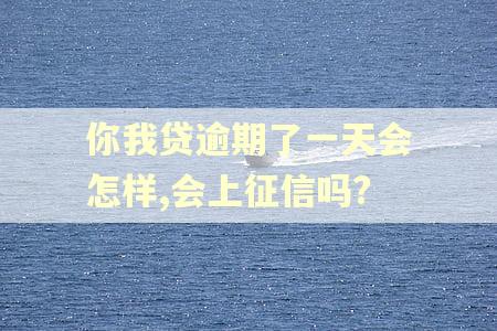 你我贷逾期了一天会怎样,会上征信吗?
