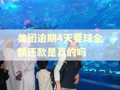 美团逾期4天要球全额还款是真的吗
