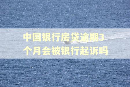 中国银行房贷逾期3个月会被银行起诉吗