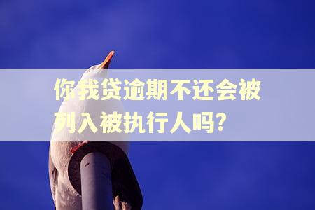 你我贷逾期不还会被列入被执行人吗?