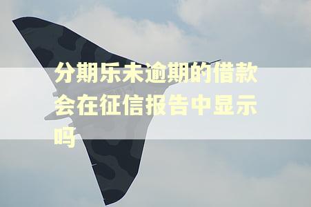 分期乐未逾期的借款会在征信报告中显示吗 分期乐未逾期的借款会在征信报告中显示吗