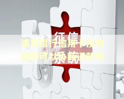 浦发银行信用卡没有逾期可以协商还款吗