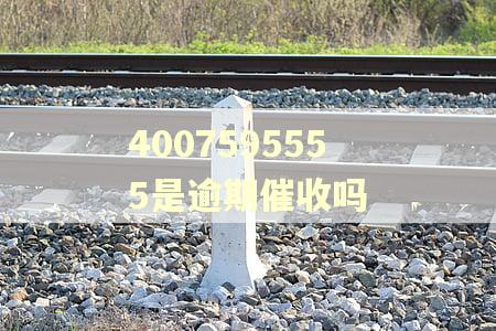 4007595555是逾期催收吗