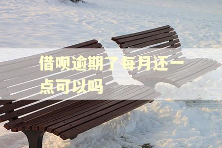 借呗逾期了每月还一点可以吗