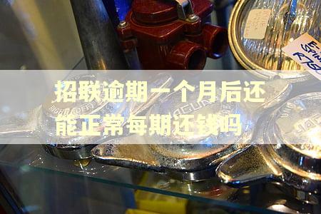 招联逾期一个月后还能正常每期还钱吗