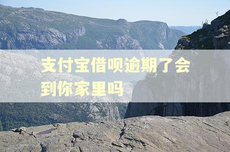 支付宝借呗逾期了会到你家里吗