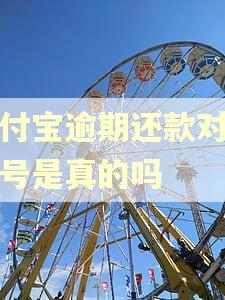 支付宝逾期还款对公账号是真的吗