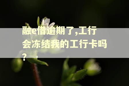 融e借逾期了,工行会冻结我的工行卡吗?