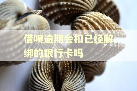 借呗逾期会扣已经解绑的银行卡吗