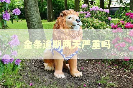 金条逾期两天严重吗