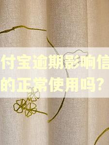 支付宝逾期影响信用卡的正常使用吗?