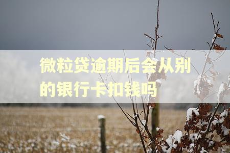 微粒贷逾期后会从别的银行卡扣钱吗