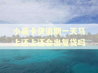 小赢卡贷逾期一天马上还上还会出复贷吗