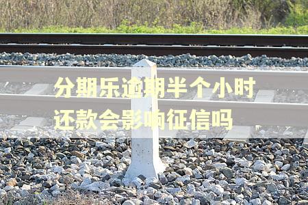 分期乐逾期半个小时还款会影响征信吗