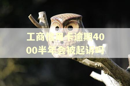 工商信用卡逾期4000半年会被起诉吗