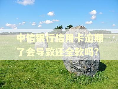 中信银行信用卡逾期了会导致还全款吗?