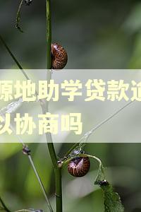 生源地助学贷款逾期可以协商吗