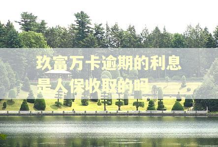 玖富万卡逾期的利息是人保收取的吗