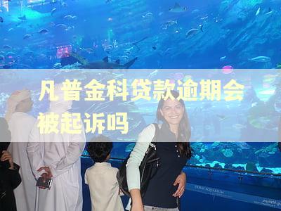 凡普金科贷款逾期会被起诉吗