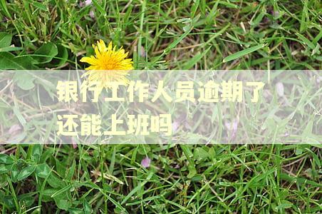 银行工作人员逾期了还能上班吗