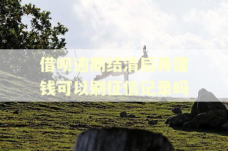 借呗逾期结清后再借钱可以刷征信记录吗