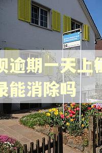 借呗逾期一天上征信记录能消除吗