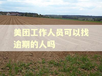 美团工作人员可以找逾期的人吗