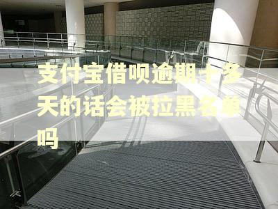 支付宝借呗逾期十多天的话会被拉黑名单吗