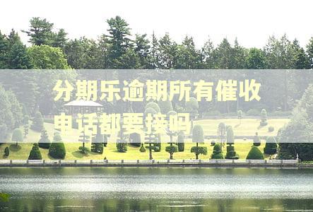分期乐逾期所有催收电话都要接吗