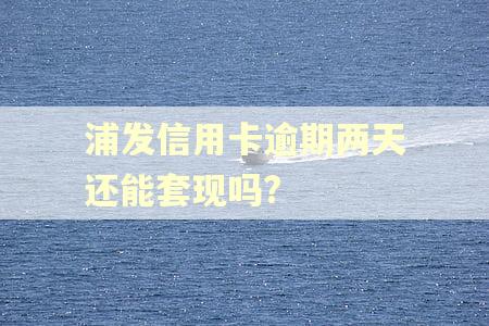 浦发信用卡逾期两天还能套现吗? 浦发信用卡逾期两天还能套现吗?