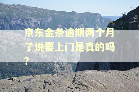 京东金条逾期两个月了说要上门是真的吗?