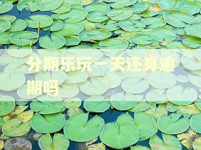 分期乐玩一天还算逾期吗
