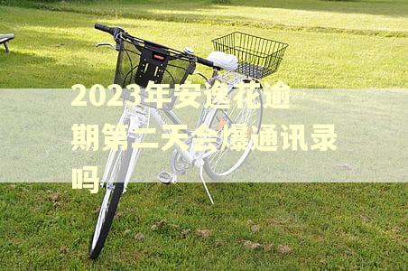 2023年安逸花逾期第二天会爆通讯录吗