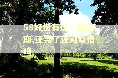 58好借有过一回逾期,还完了还可以借吗