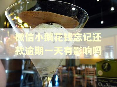 微信小鹅花钱忘记还款逾期一天有影响吗