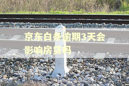 京东白条逾期3天会影响房贷吗