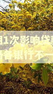逾期1次影响贷款买房吗各银行不一样