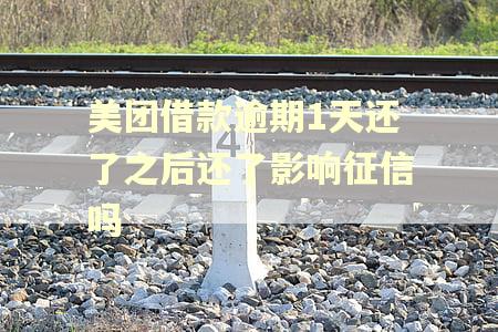 美团借款逾期1天还了之后还了影响征信吗