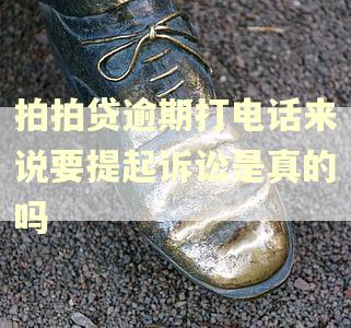 拍拍贷逾期打电话来说要提起诉讼是真的吗