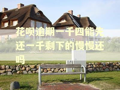 花呗逾期一千四能先还一千剩下的慢慢还吗