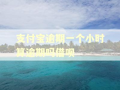 支付宝逾期一个小时算逾期吗借呗