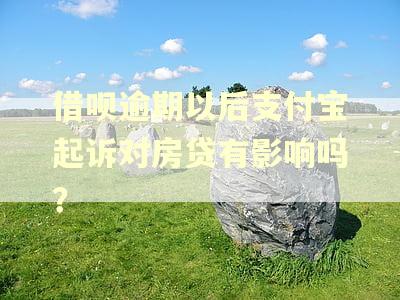 借呗逾期以后支付宝起诉对房贷有影响吗？