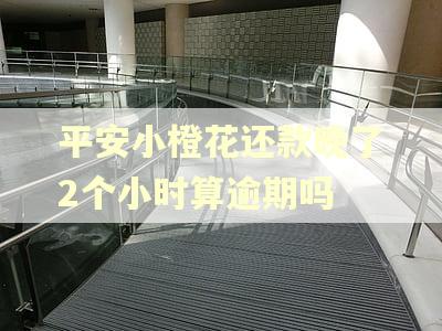 平安小橙花还款晚了2个小时算逾期吗