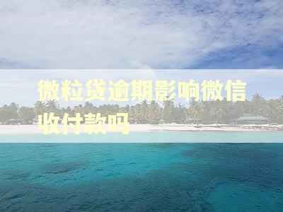 微粒贷逾期影响微信收付款吗