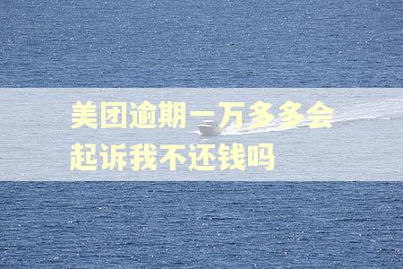 美团逾期一万多多会起诉我不还钱吗 美团逾期一万多多会起诉我不还钱吗