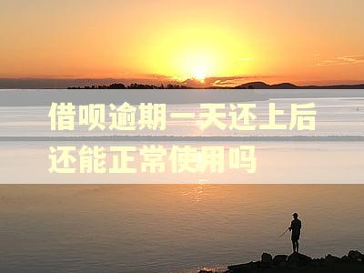 借呗逾期一天还上后还能正常使用吗